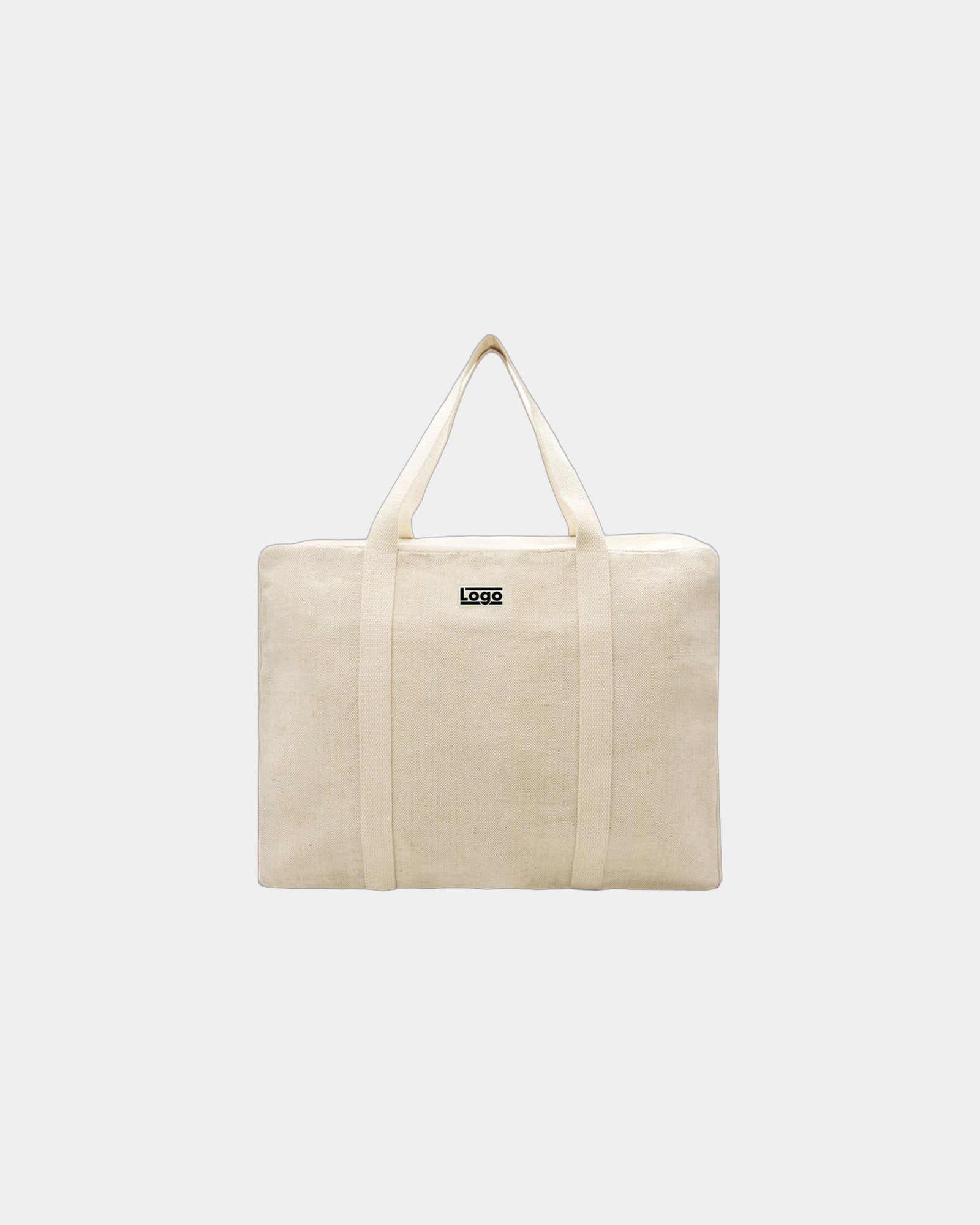 Sac de voyage coton bio Hindbag Gabriel à personnaliser - Jute