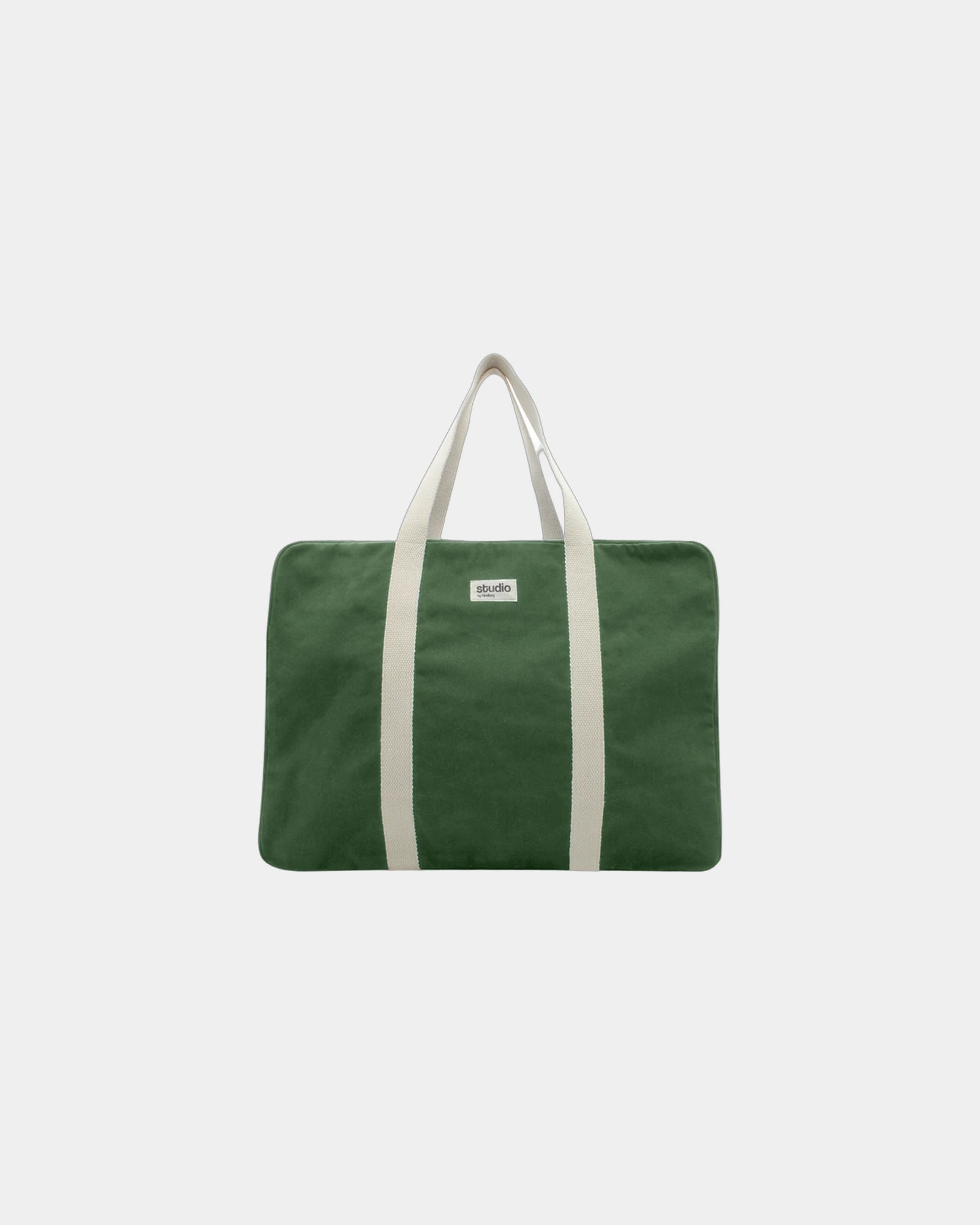 Sac de voyage coton bio Hindbag Gabriel à personnaliser - Olive