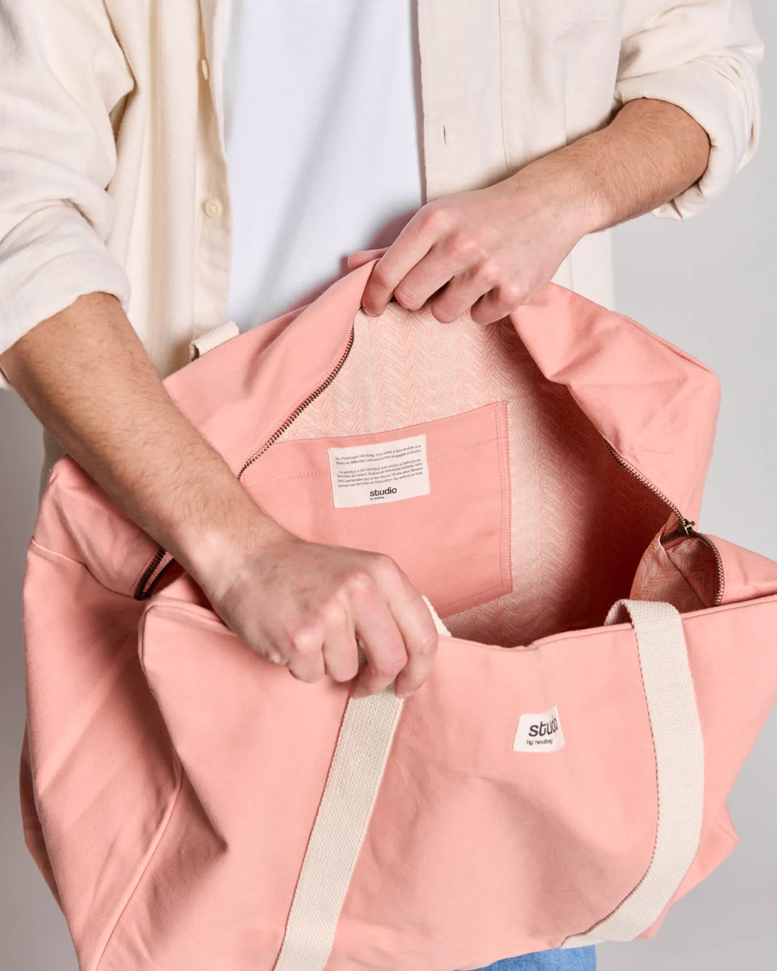Sac de voyage coton bio Hindbag Gabriel à personnaliser - 34