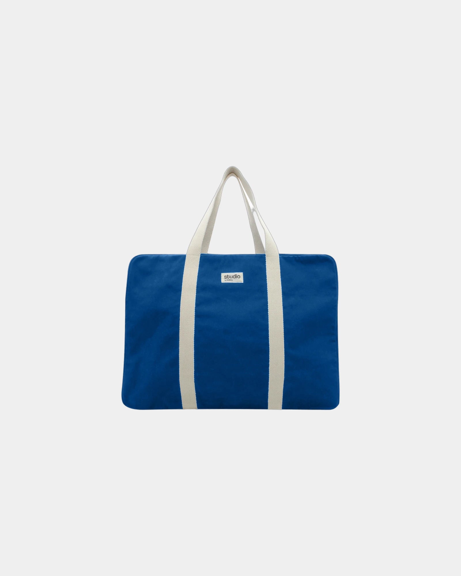 Sac de voyage coton bio Hindbag Gabriel à personnaliser - Royal Blue