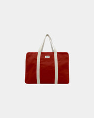 Sac de voyage coton bio Hindbag Gabriel à personnaliser - Brick Red
