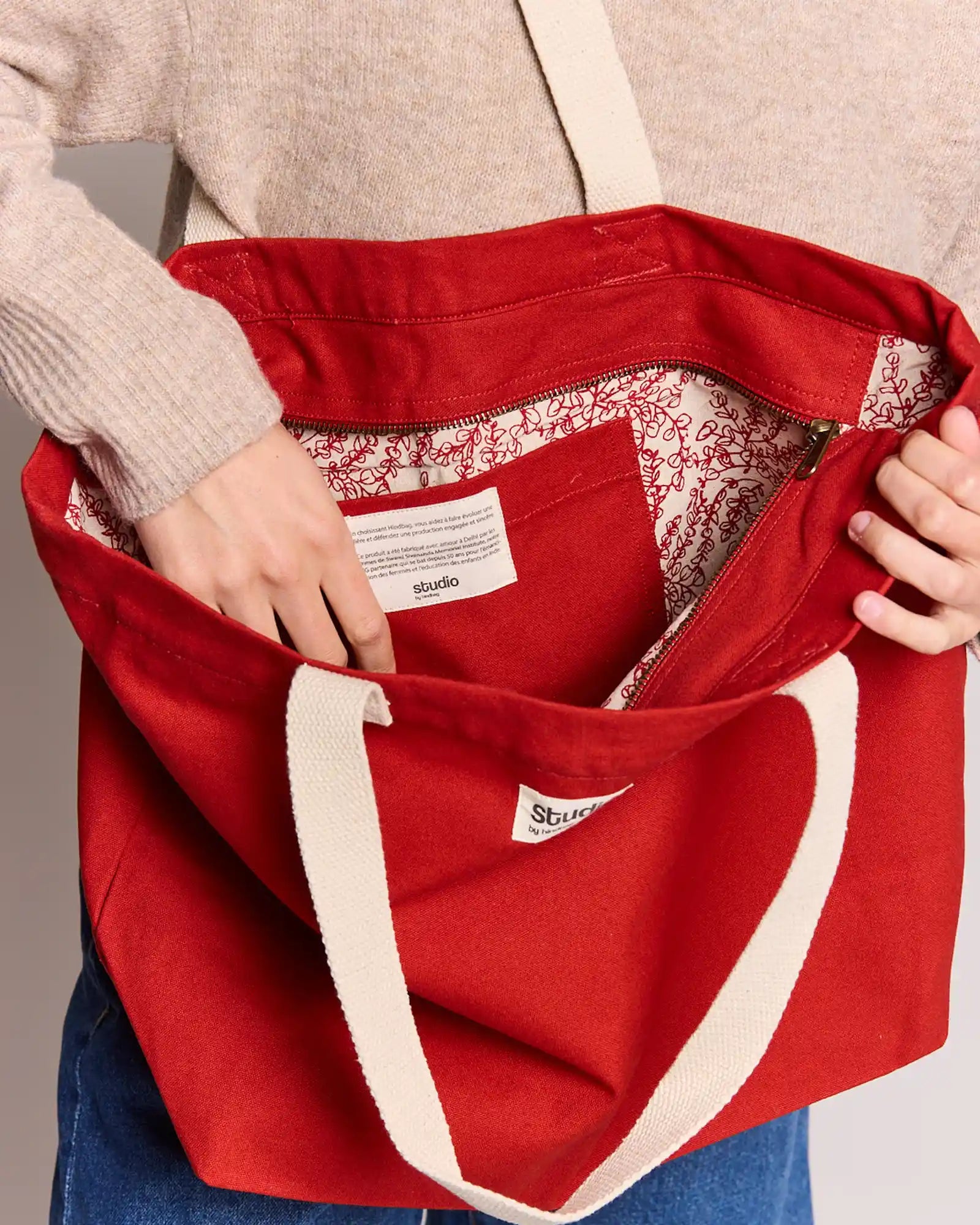 Sac de voyage coton bio Hindbag Hortense à personnaliser - 15