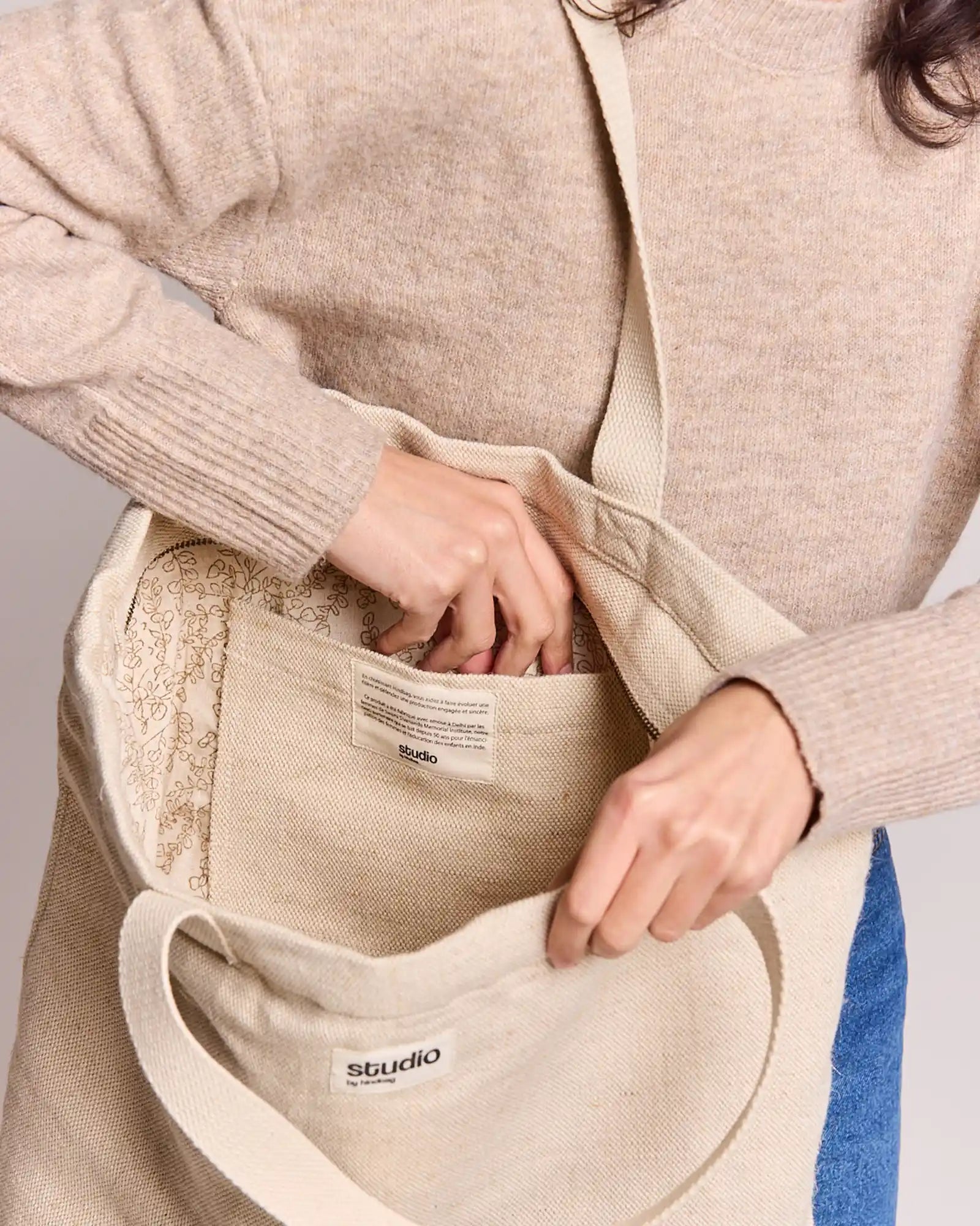 Sac de voyage coton bio Hindbag Hortense à personnaliser - 27