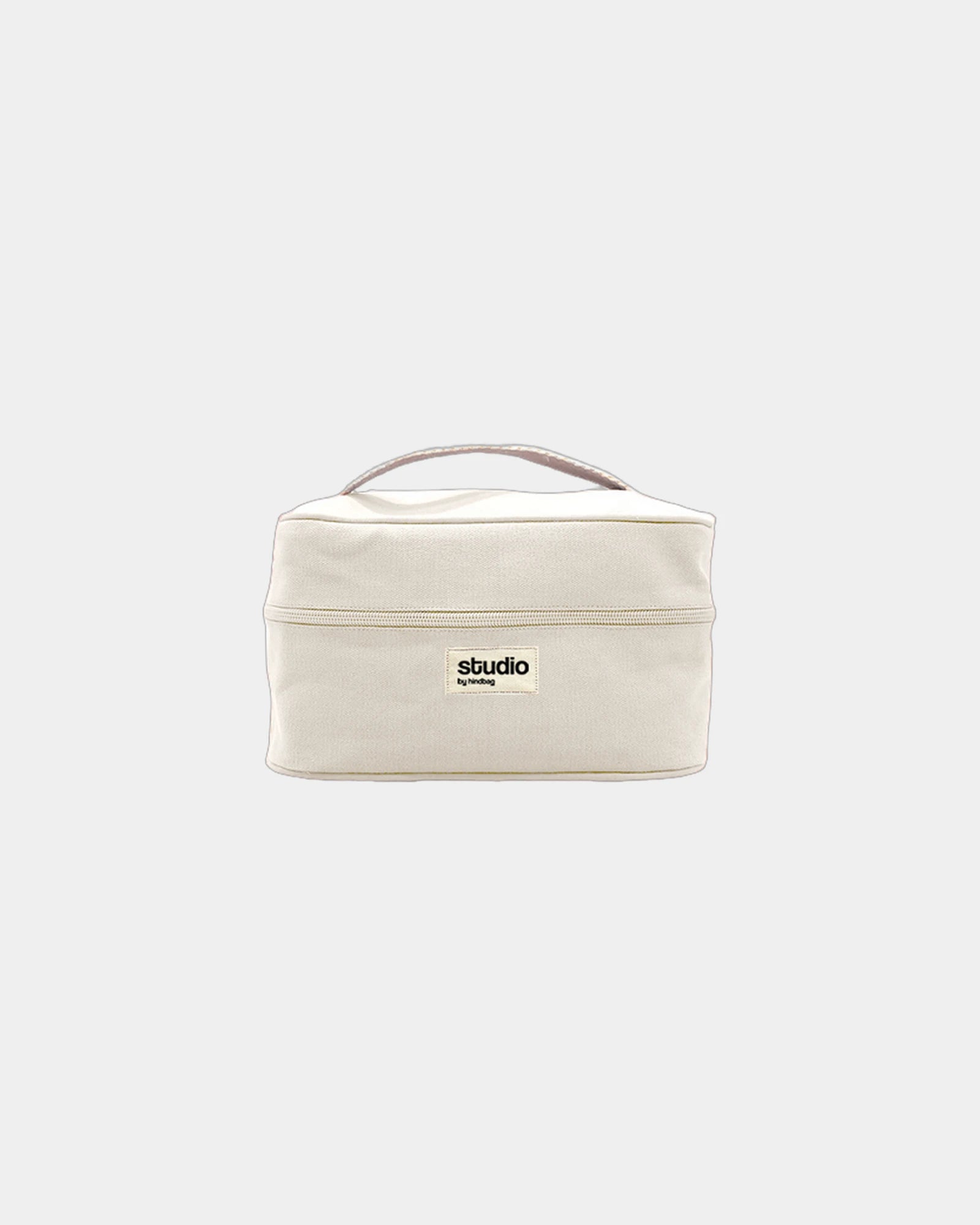 Trousse coton bio GOTS Hindbag Vanity Lina à personnaliser - Ecru