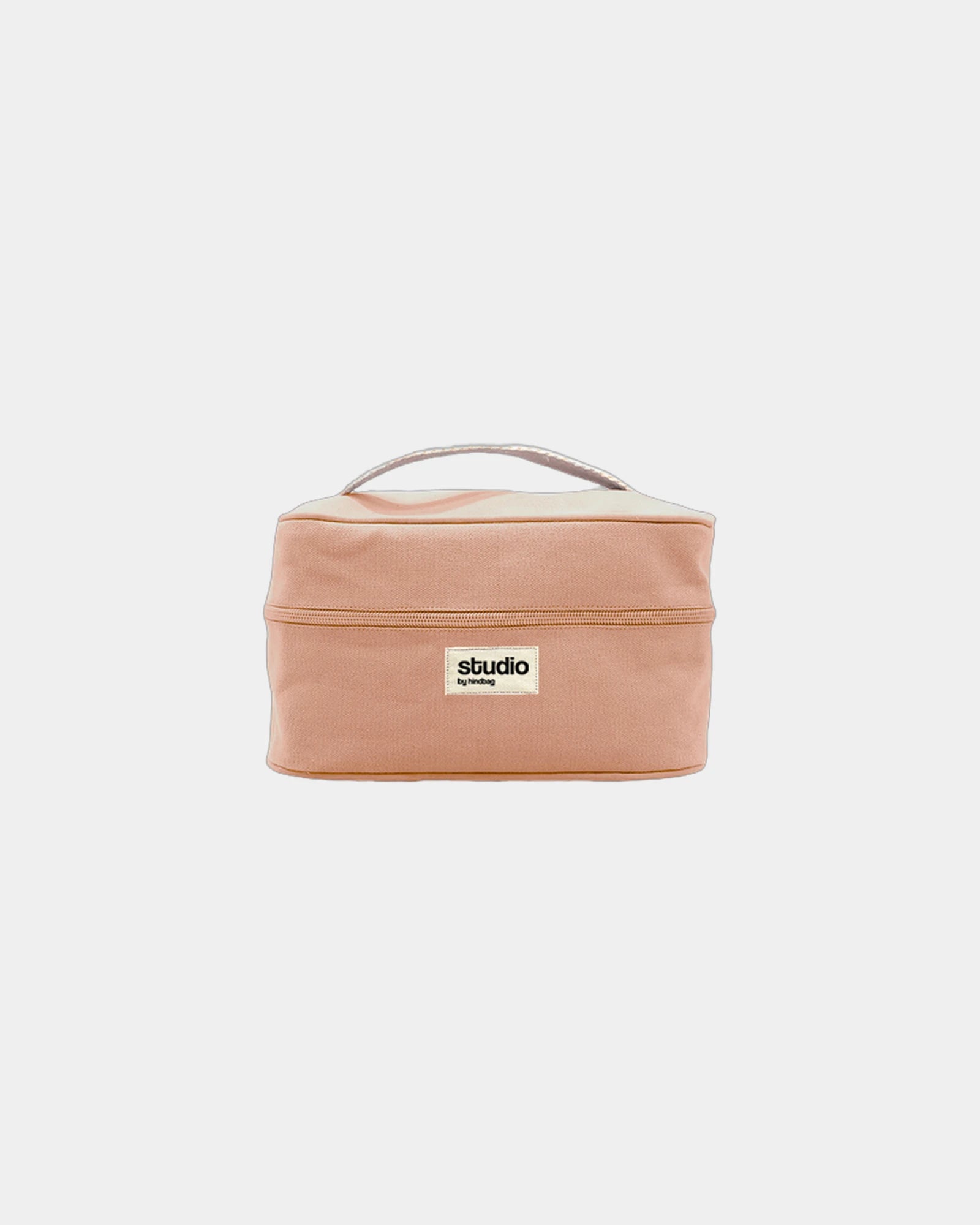 Trousse coton bio GOTS Hindbag Vanity Lina à personnaliser - Salmon