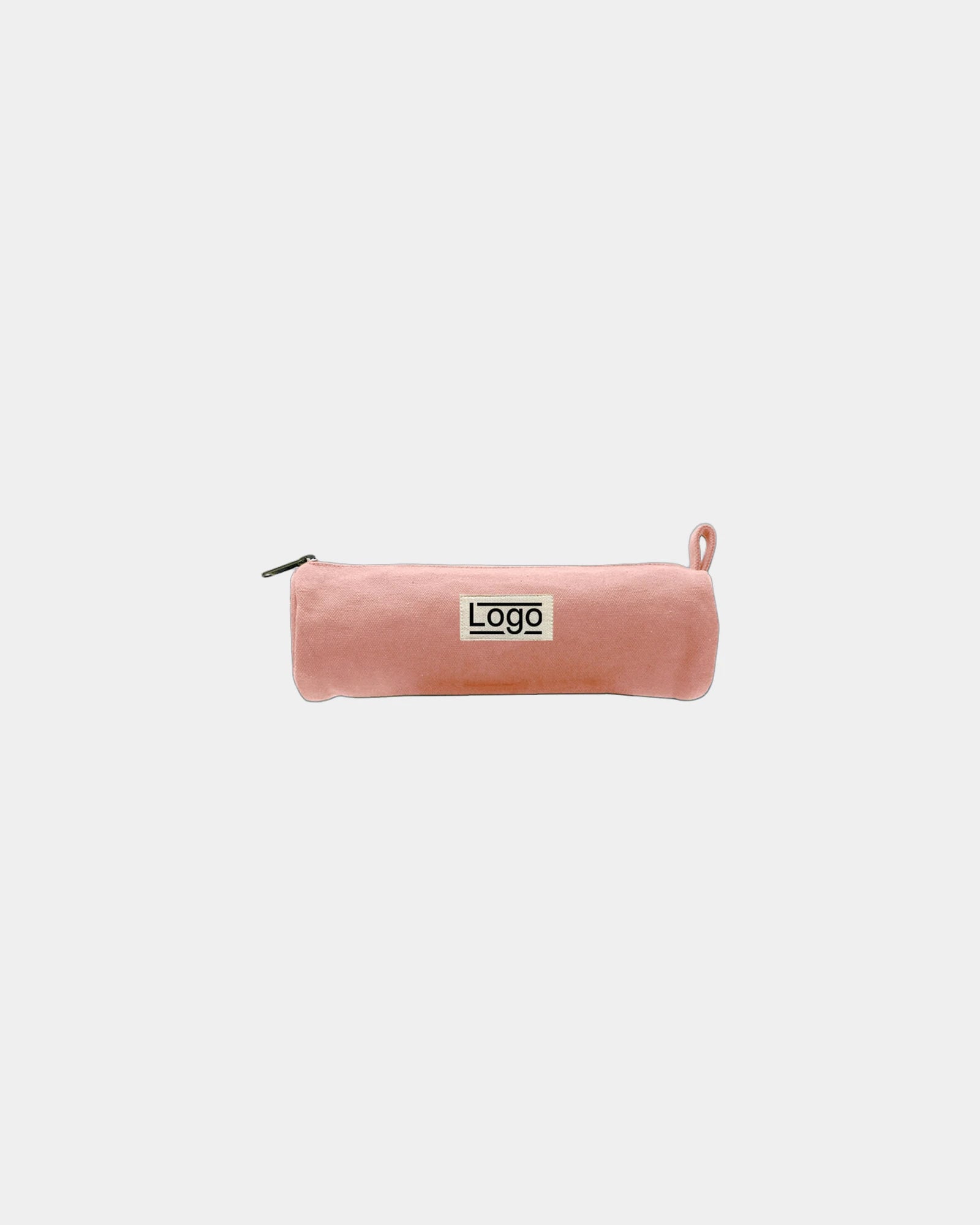 Trousse ronde coton bio Hindbag Chloé à personnaliser - Salmon