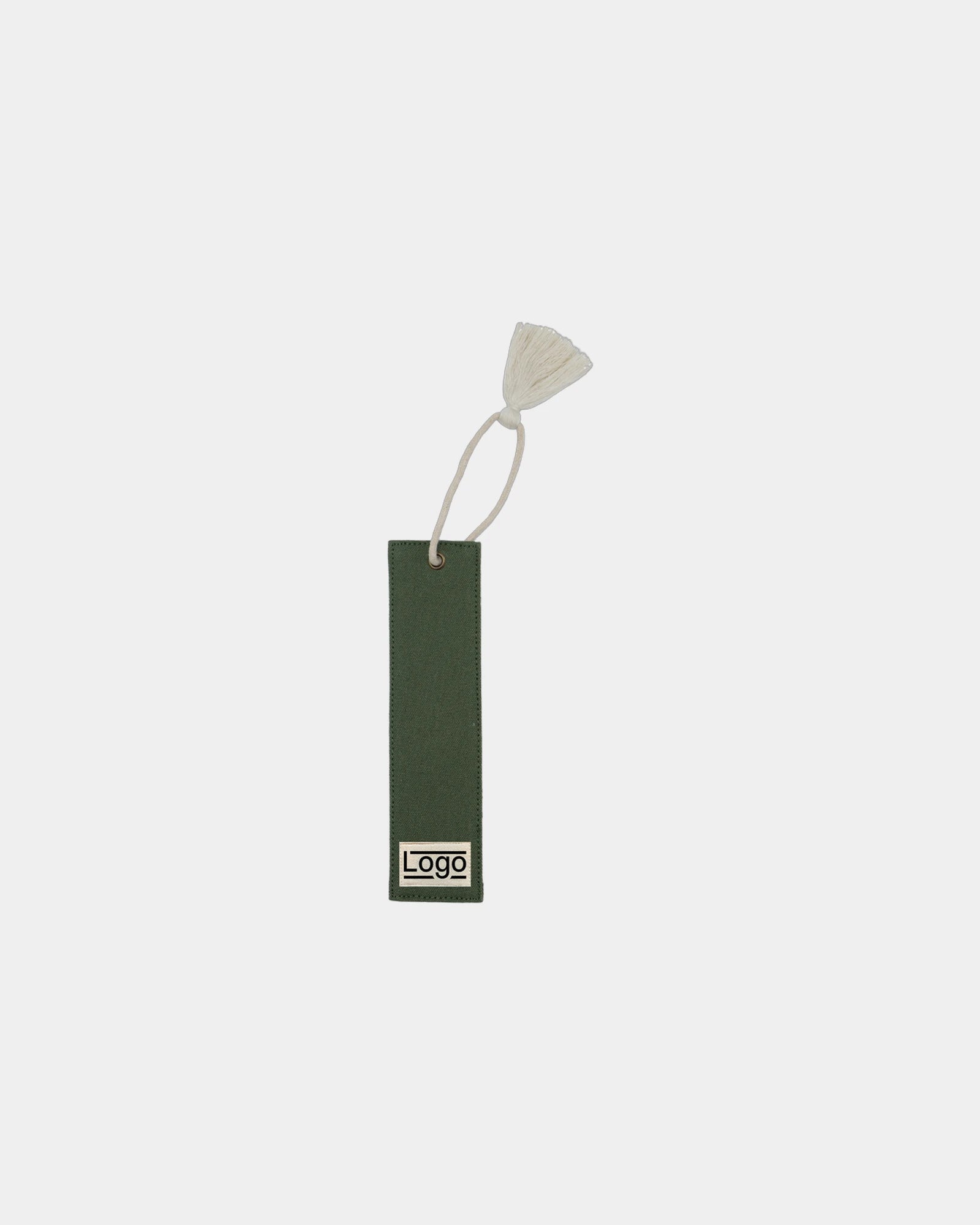 Marque-page coton bio Hindbag Alex à personnaliser - Olive