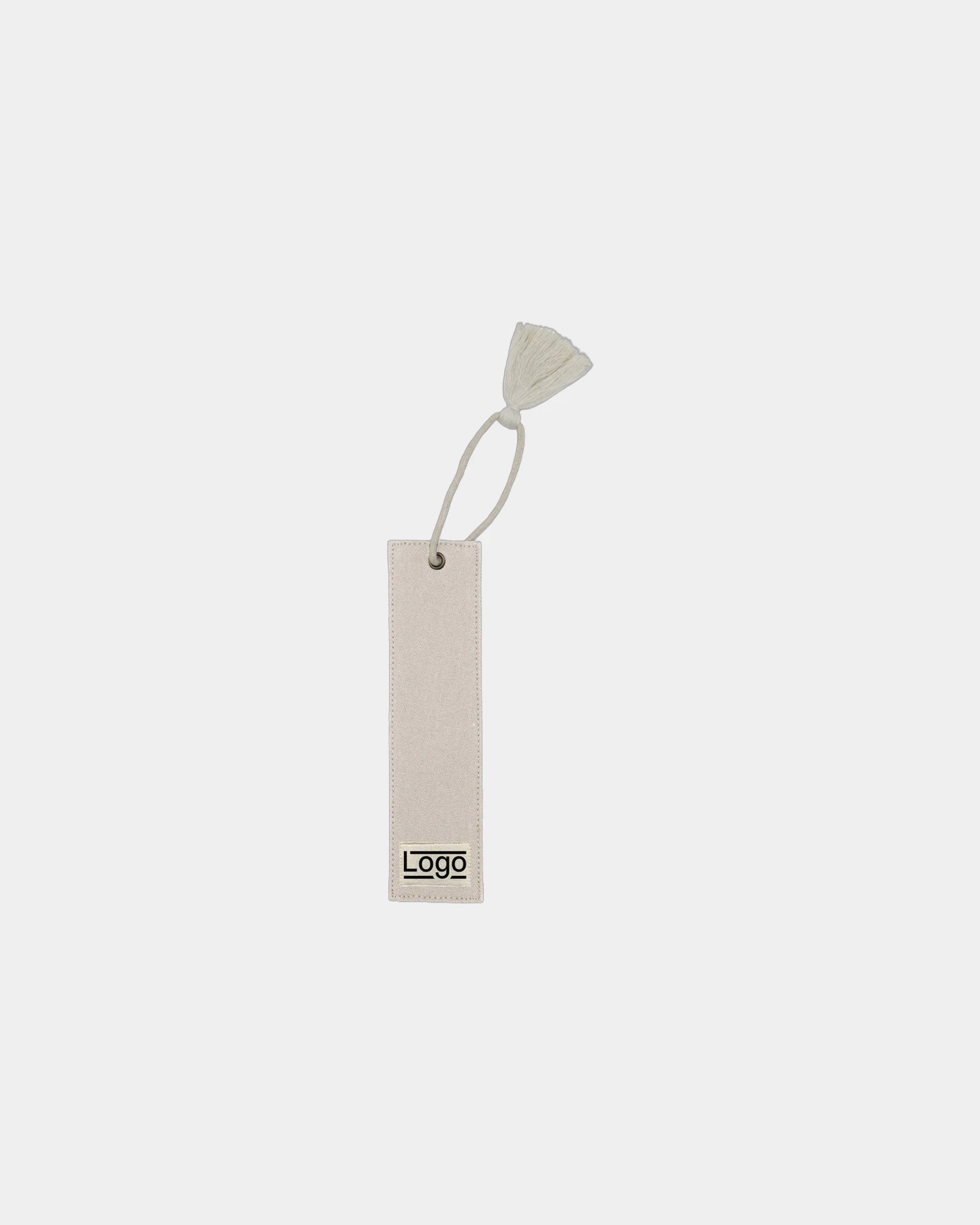 Marque-page coton bio Hindbag Alex à personnaliser - Ecru