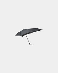 Parapluie pliable éco-responsable Senz Mini à personnaliser - Pure Black Reflective
