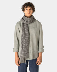 Chèche laine motifs cercles unisexe à personnaliser - 1