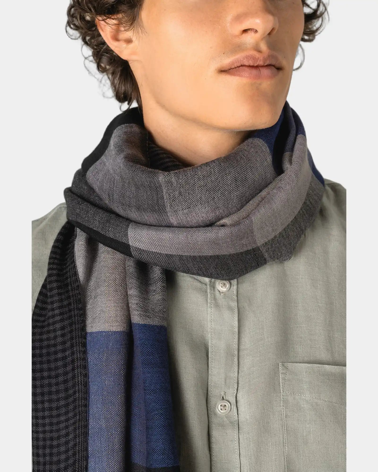 Chèche réversible viscose tissé à personnaliser - 2