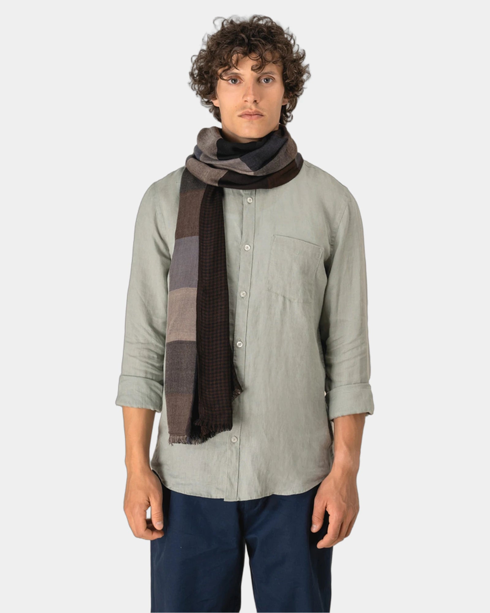 Chèche réversible viscose tissé à personnaliser - 1