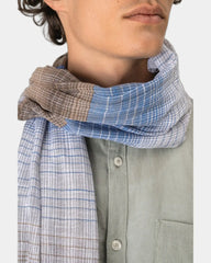 Chèche coton rayures franges à personnaliser - 2