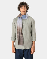 Chèche coton rayures franges à personnaliser - 1