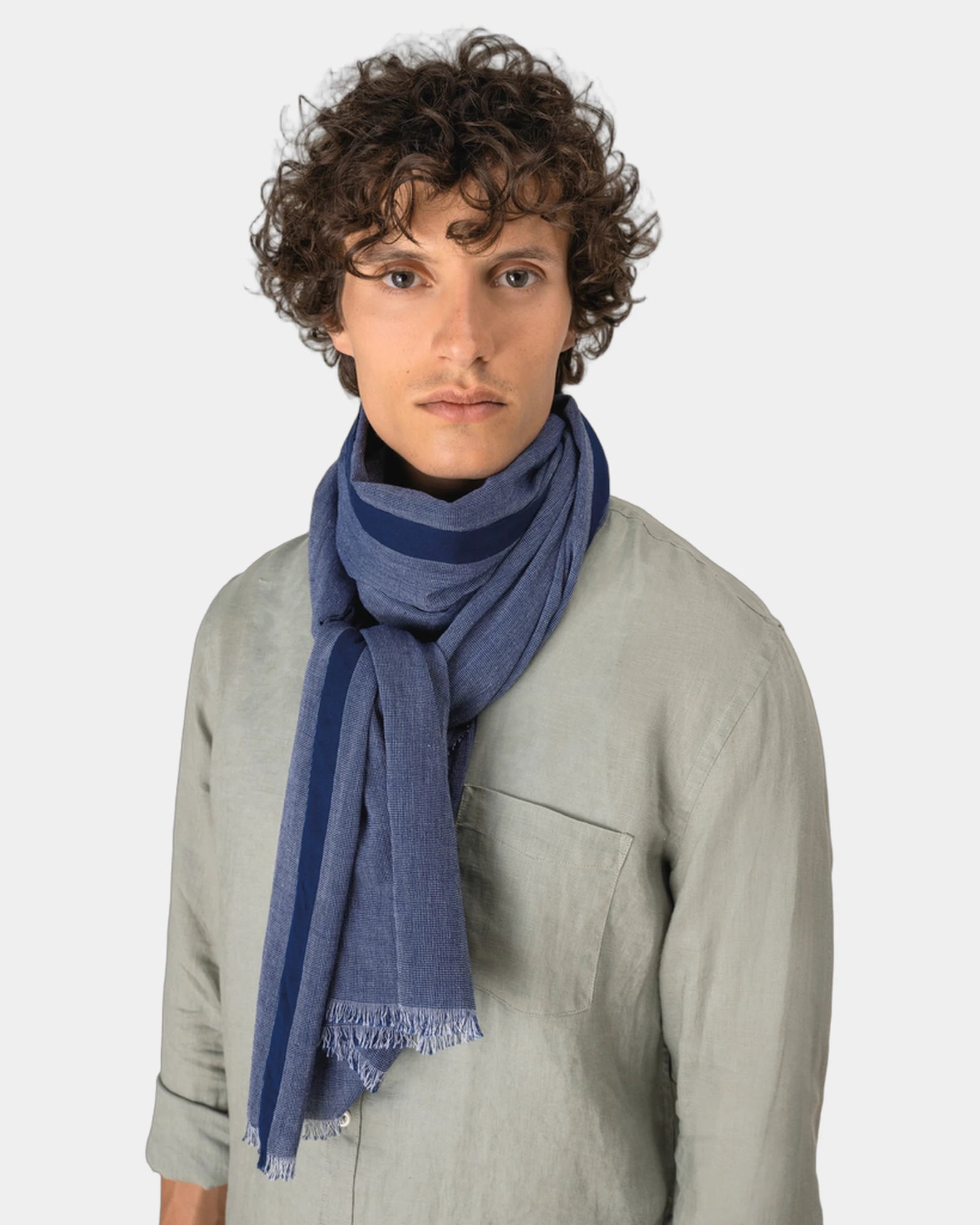Chèche en chambray coton unisexe à personnaliser - 2