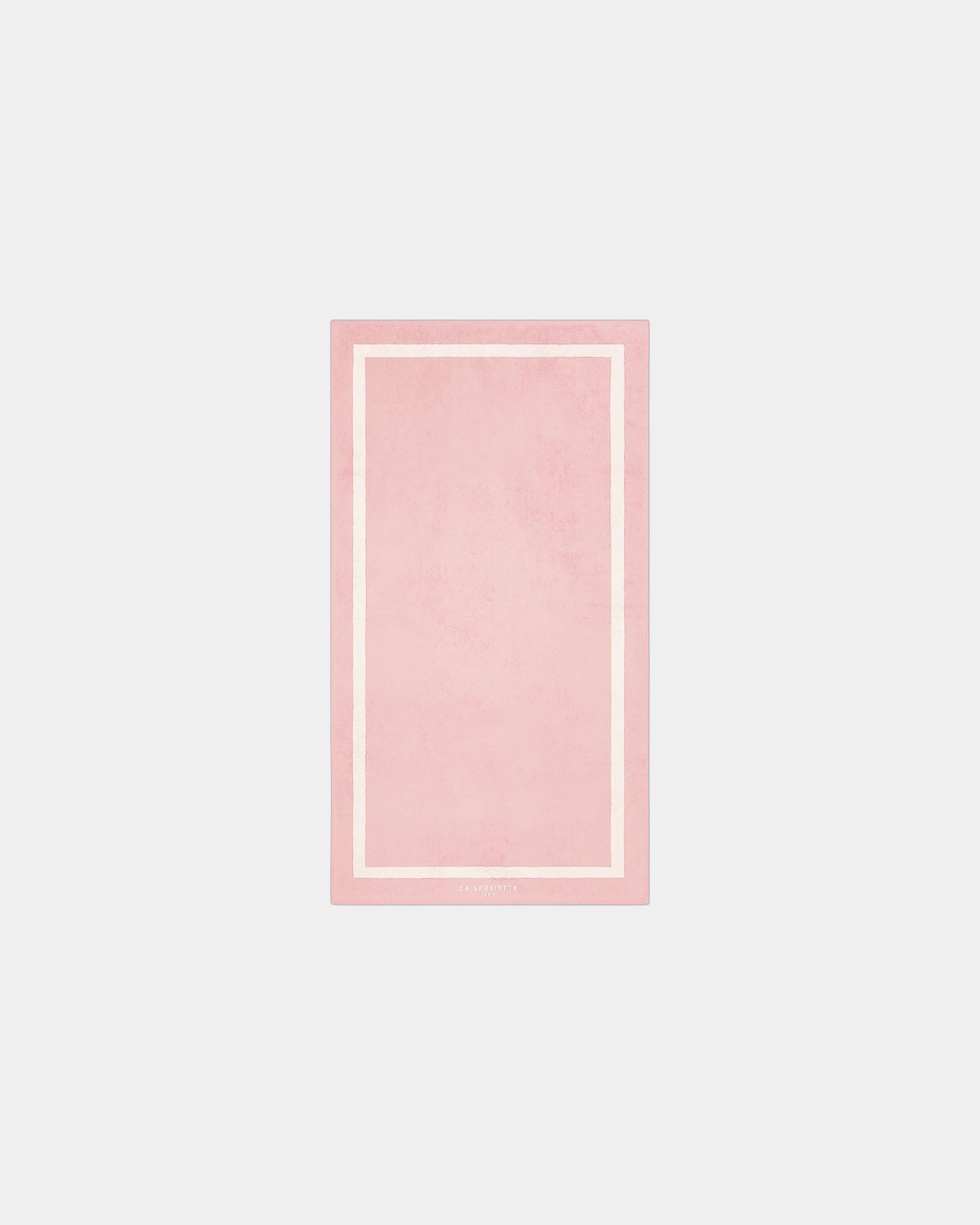 Serviette de plage coton longues fibres 90x170 à personnaliser - Rose Nymphe