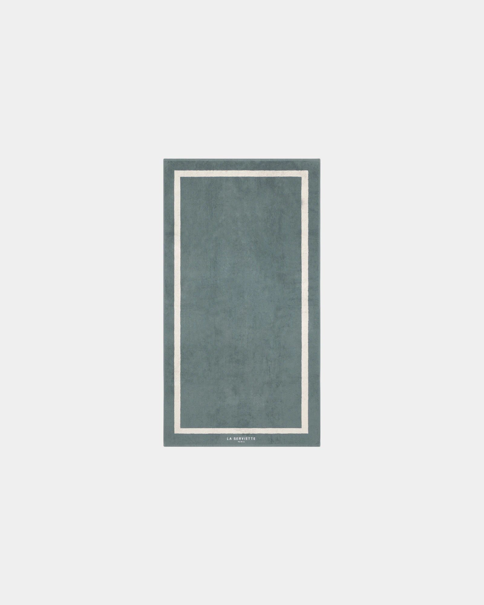 Serviette de plage coton longues fibres 90x170 à personnaliser - Gris