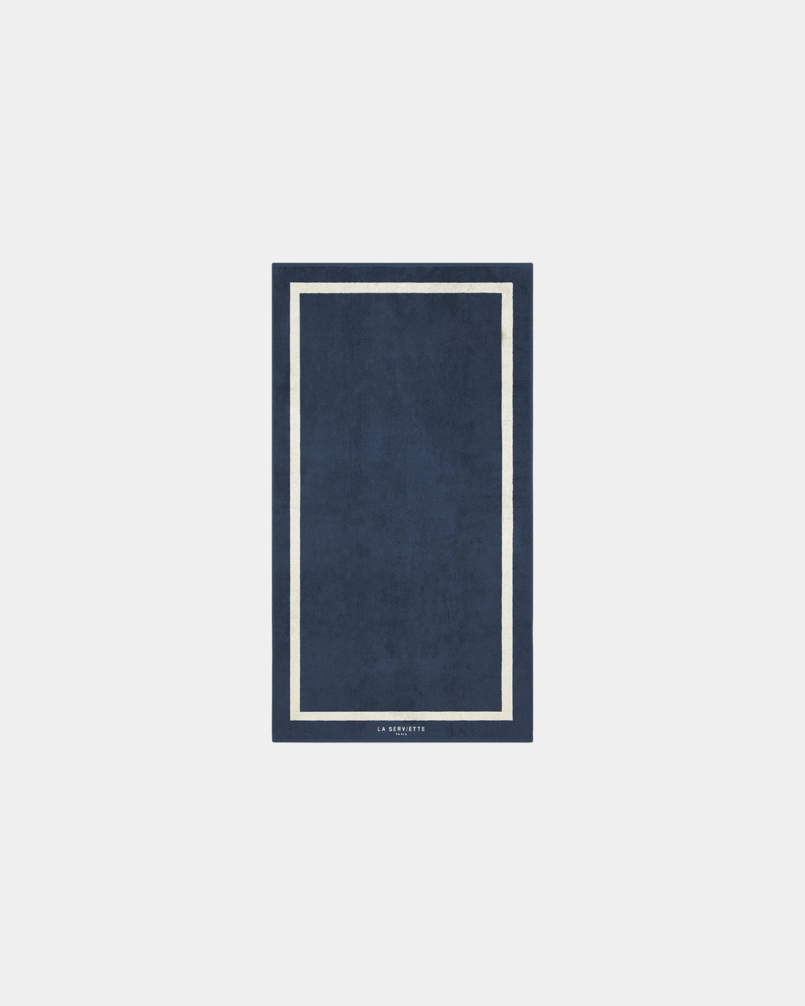 Serviette de plage coton longues fibres 90x170 à personnaliser - Bleu Océan