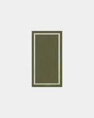 Serviette de plage coton longues fibres 90x170 à personnaliser - Vert Olive