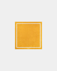 Serviette de plage XXL coton longues fibres La Serviette Paris à personnaliser - Jaune Gold / Crème