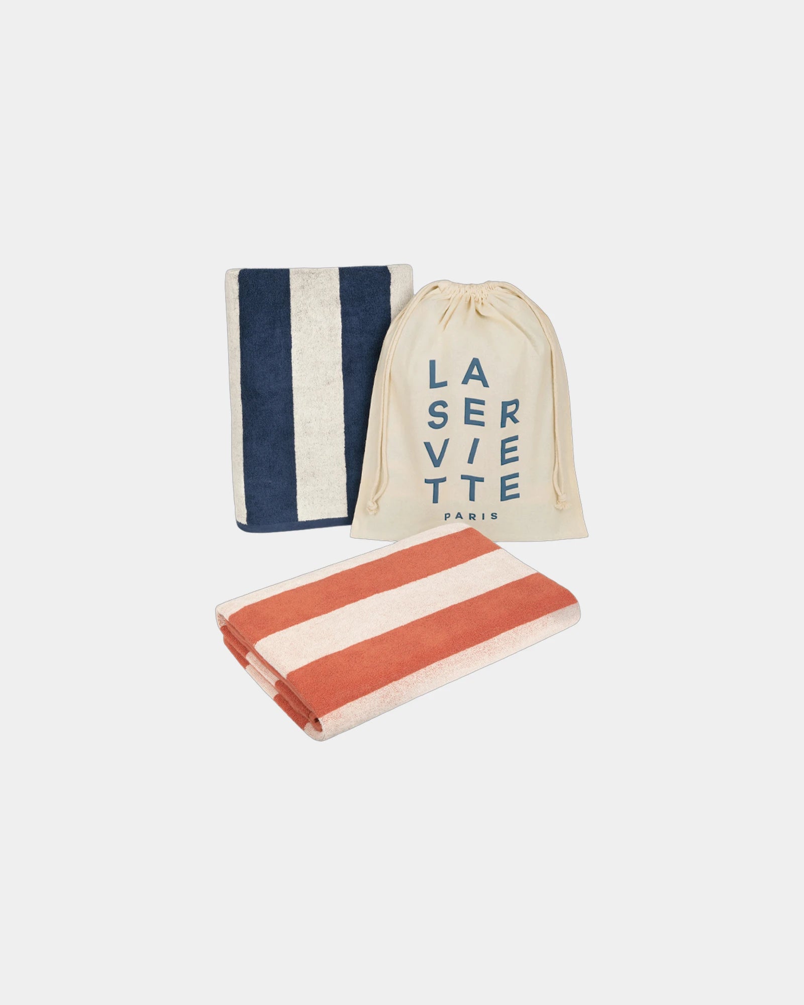Serviette de plage 90x170 Rayures Riviera La Serviette Paris à personnaliser - 10