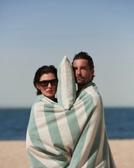Serviette de plage XXL 170x170 Rayures Riviera à personnaliser - 32