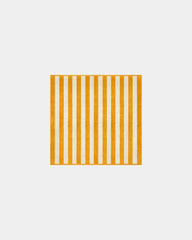 Serviette de plage XXL 170x170 Rayures Riviera à personnaliser - Jaune Gold / Crème