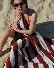 Serviette de plage XXL 170x170 Rayures Riviera à personnaliser - 27
