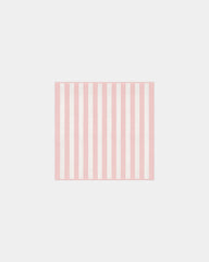 Serviette de plage XXL 170x170 Rayures Riviera à personnaliser - Rose Nymphe / Crème