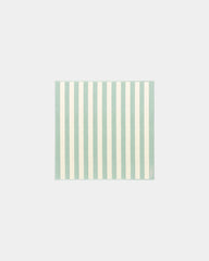 Serviette de plage XXL 170x170 Rayures Riviera à personnaliser - Vert D'Eau / Crème