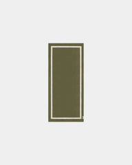 Serviette de plage 90x200 coton longues fibres à personnaliser - Vert Olive