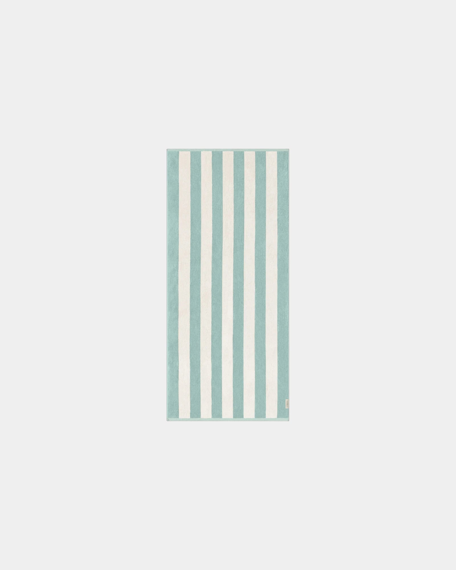 Serviette de plage éponge 90x200 La Serviette Paris à personnaliser - Vert D'Eau / Crème