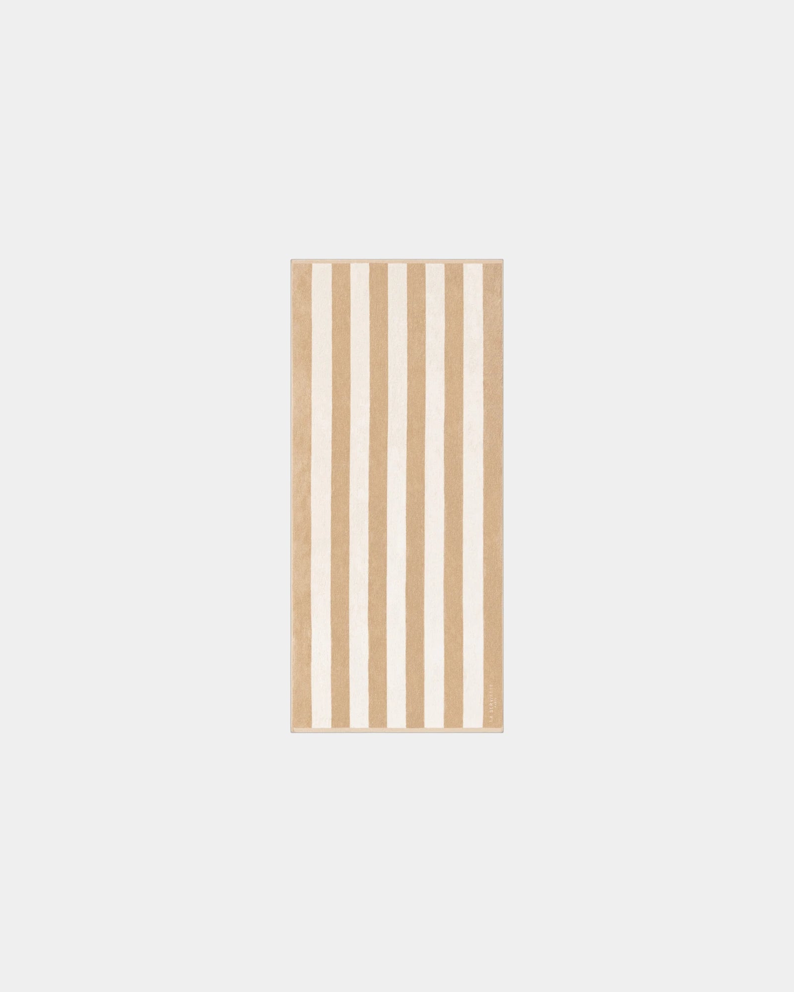 Serviette de plage éponge 90x200 La Serviette Paris à personnaliser - Sable / Crème