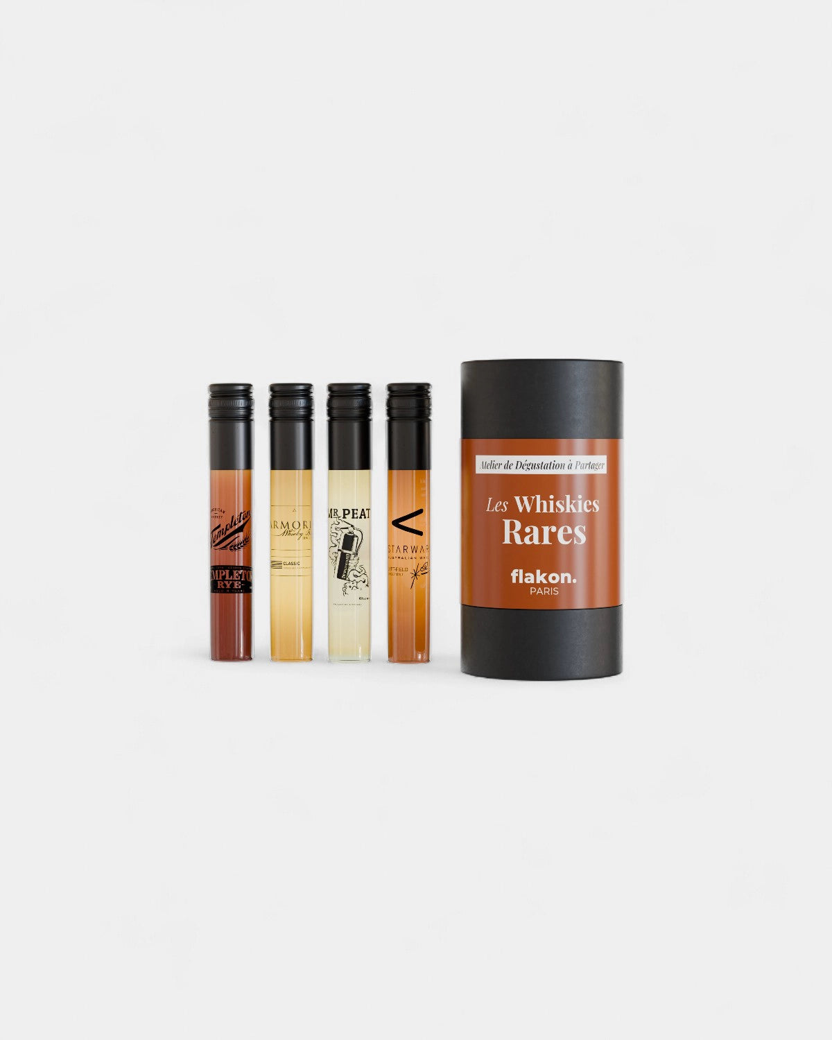 Coffret dégustation 4 flacons spiritueux à personnaliser - 3