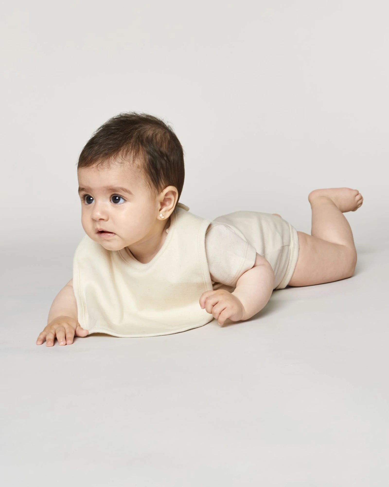Bavoir bébé coton bio Stanley/Stella à personnaliser - Natural Raw