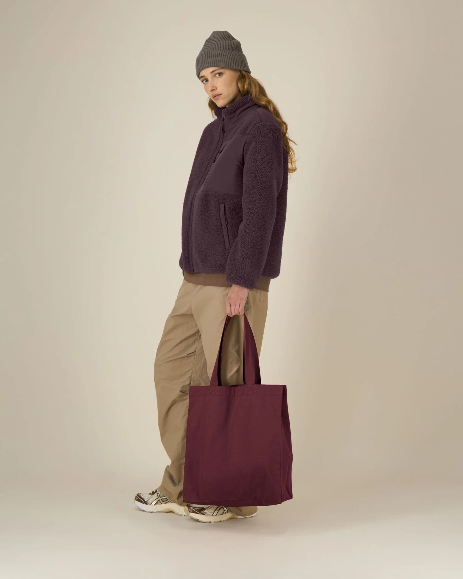 Tote bag recyclé Stanley/Stella Mid à personnaliser - Burgundy