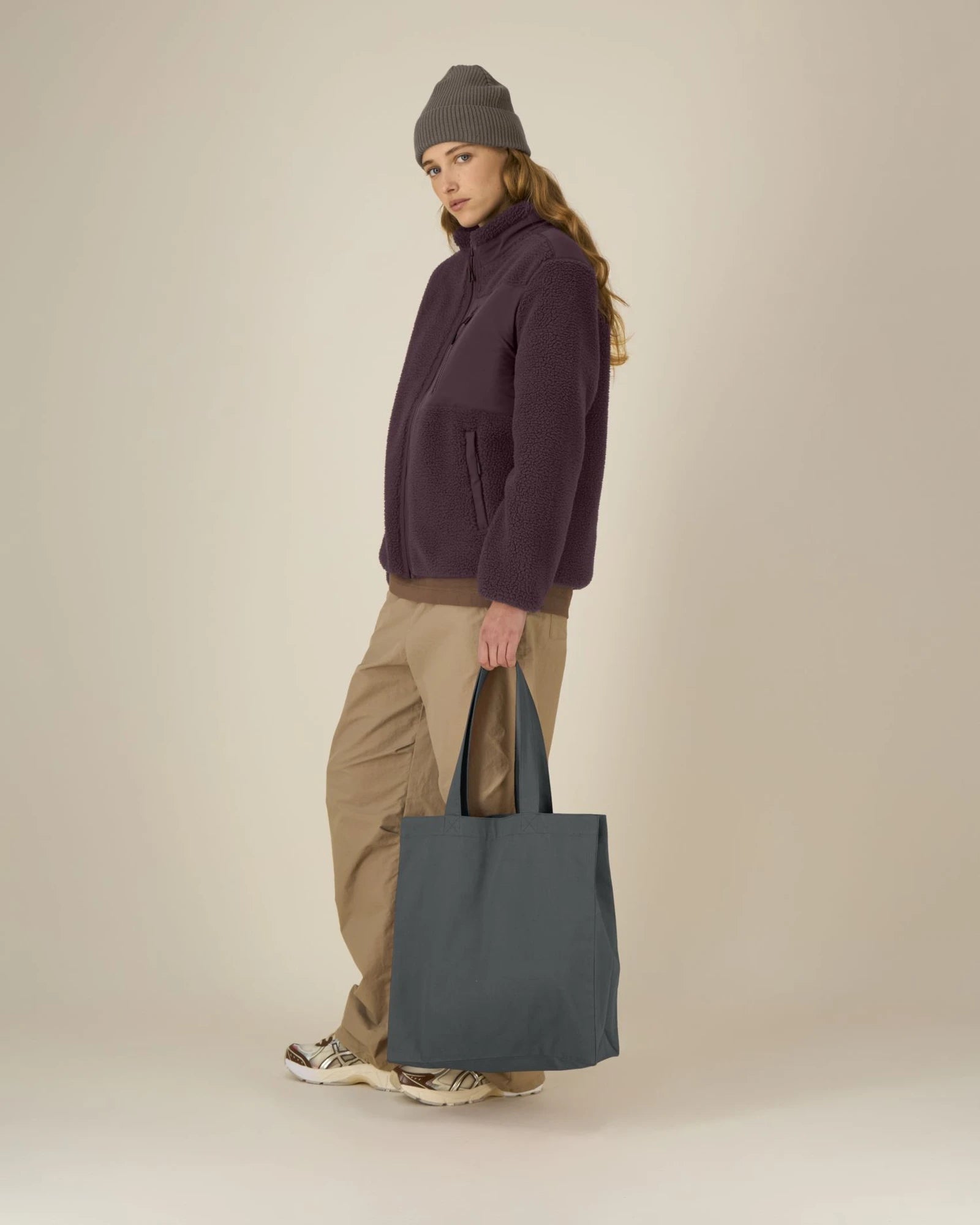 Tote bag recyclé Stanley/Stella Mid à personnaliser - Anthracite
