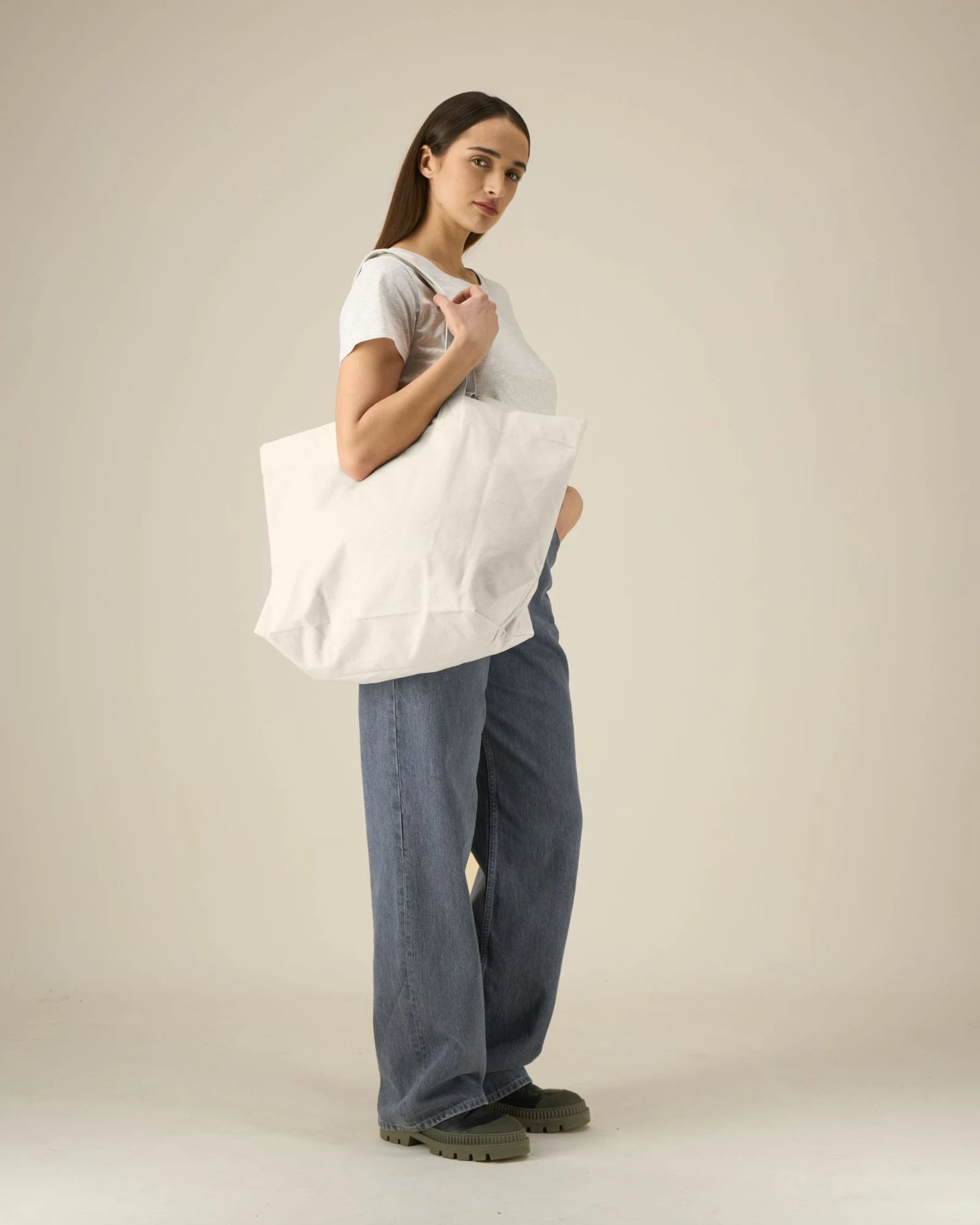 Shopping Bag 2.0 coton recyclé Stanley/Stella à personnaliser - Natural Raw