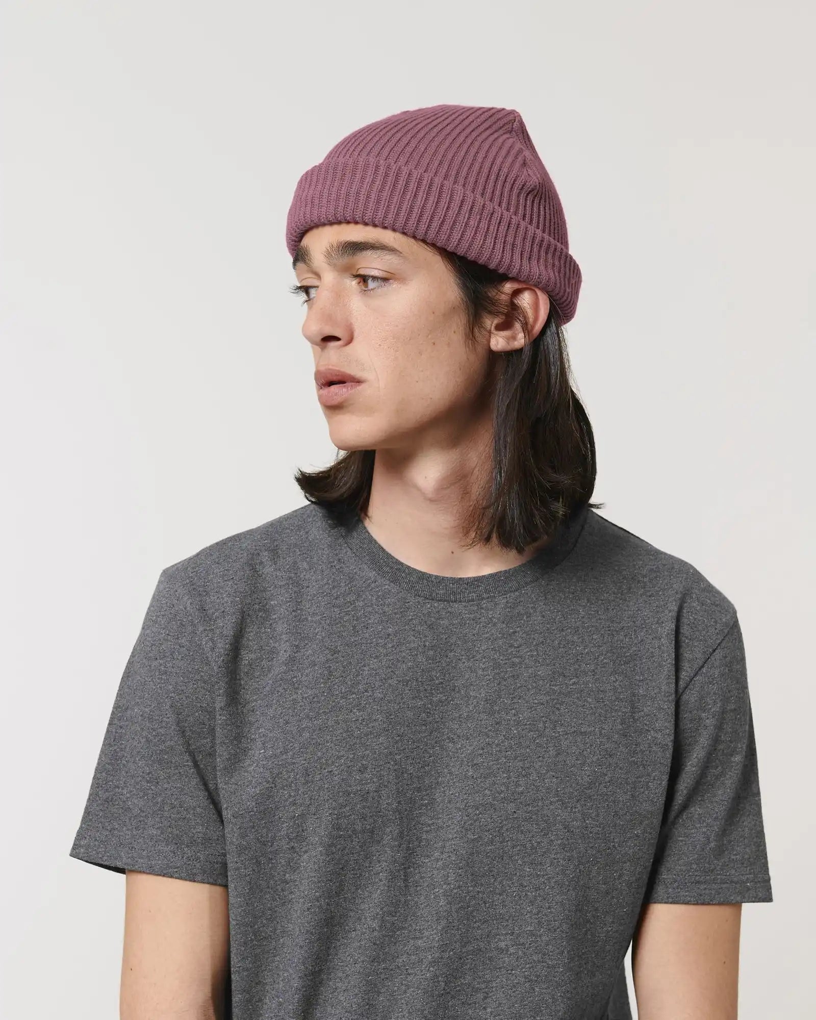 Bonnet Fisherman coton bio Stanley/Stella à personnaliser - Hibiscus Rose