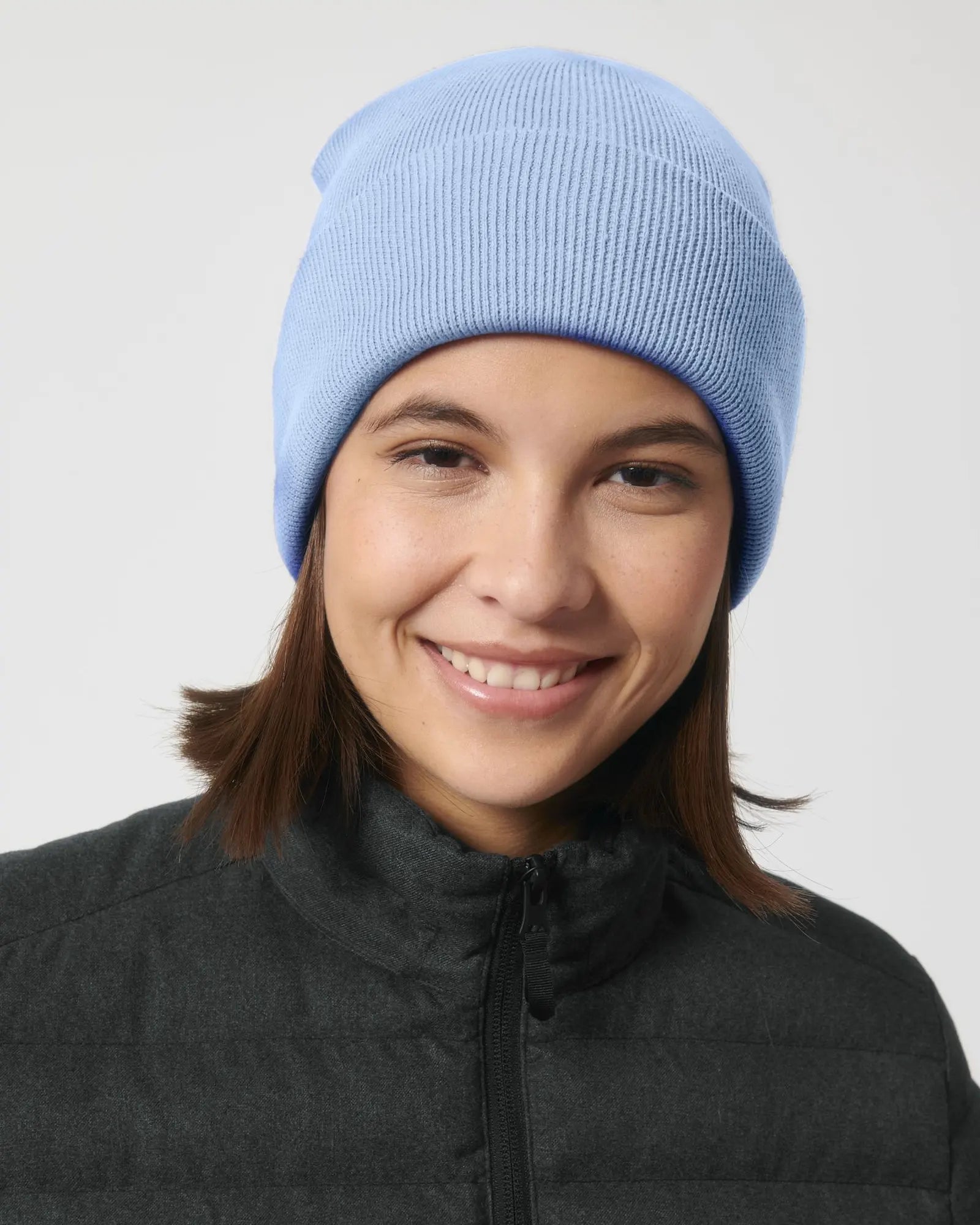 Bonnet côtelé Stanley/Stella Rib Beanie à personnaliser - Blue Soul