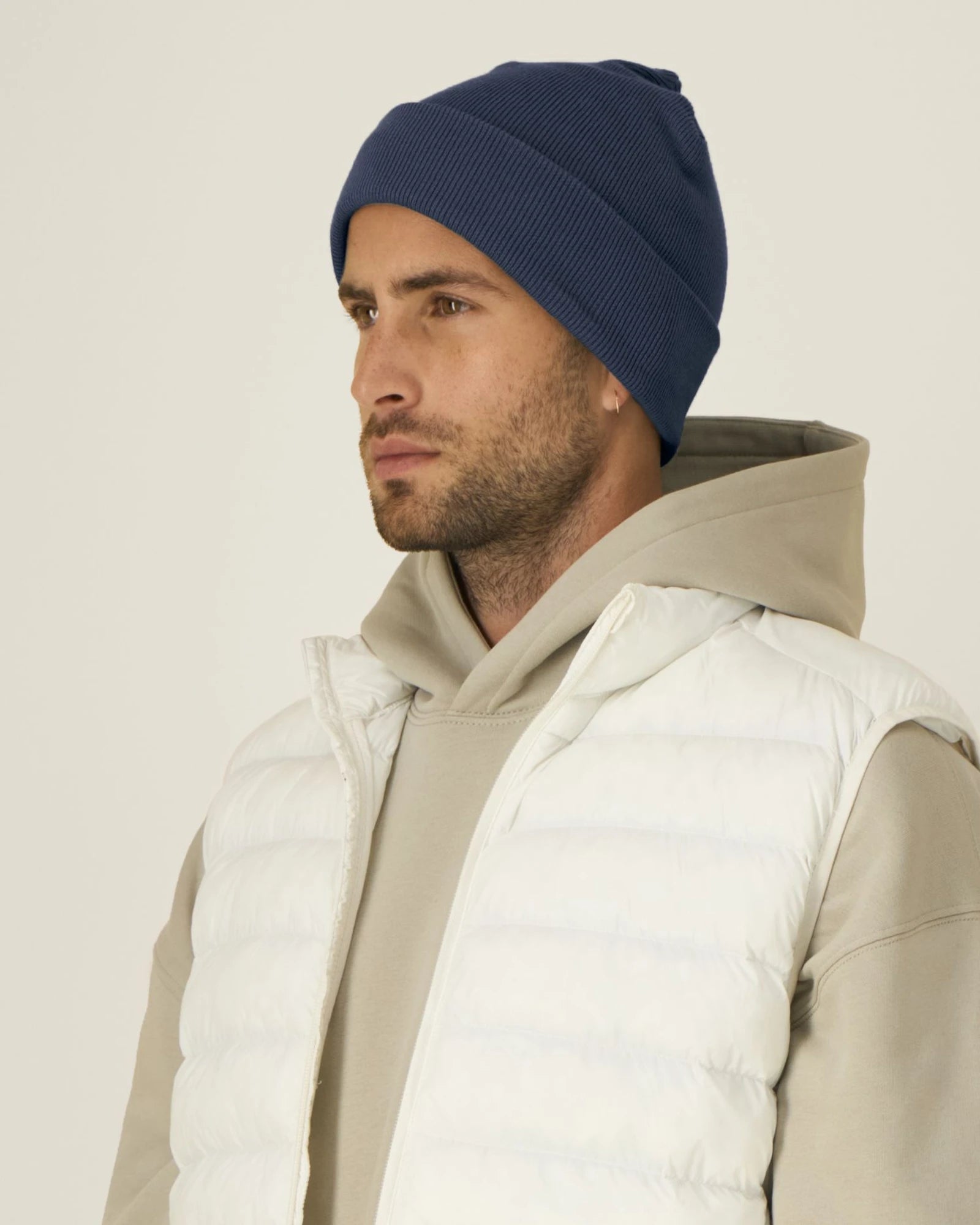 Bonnet côtelé Stanley/Stella Rib Beanie à personnaliser - French Navy