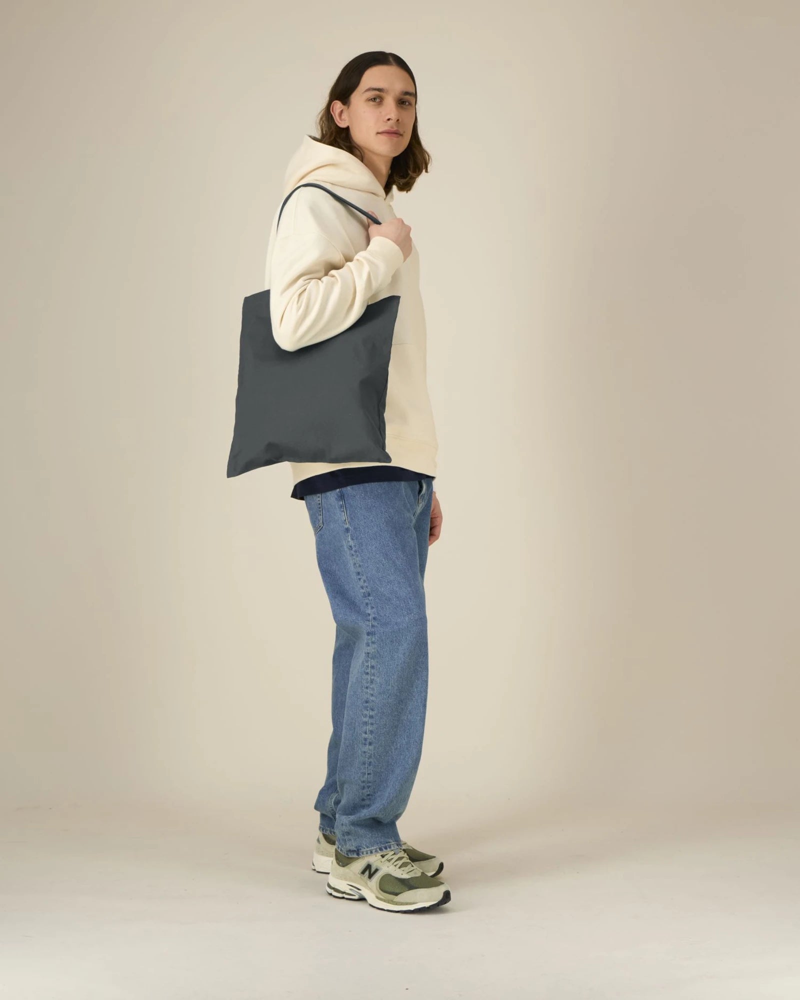 Tote bag coton bio Stanley/Stella Light à personnaliser - Anthracite