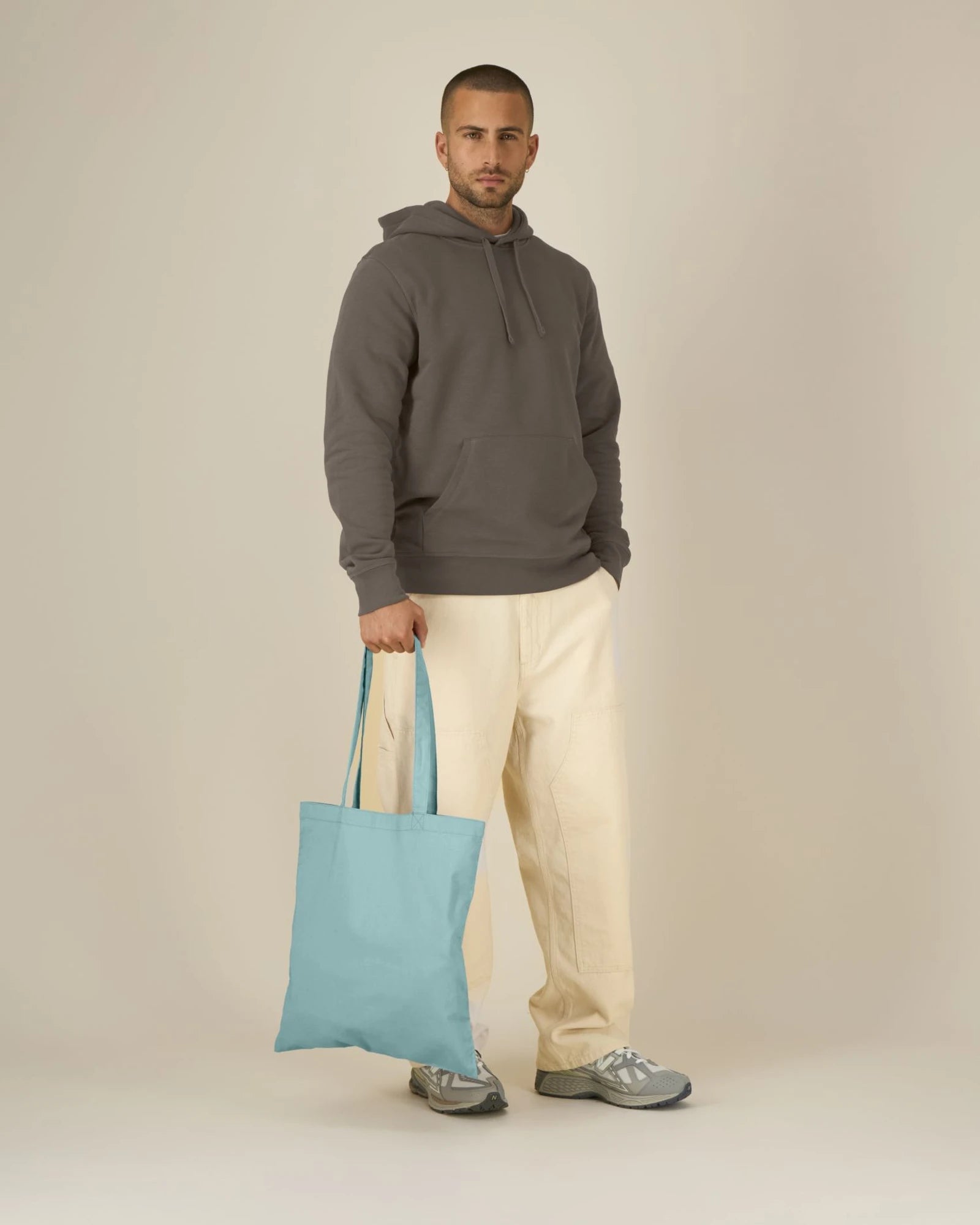 Tote bag coton bio Stanley/Stella Light à personnaliser - Teal Monstera