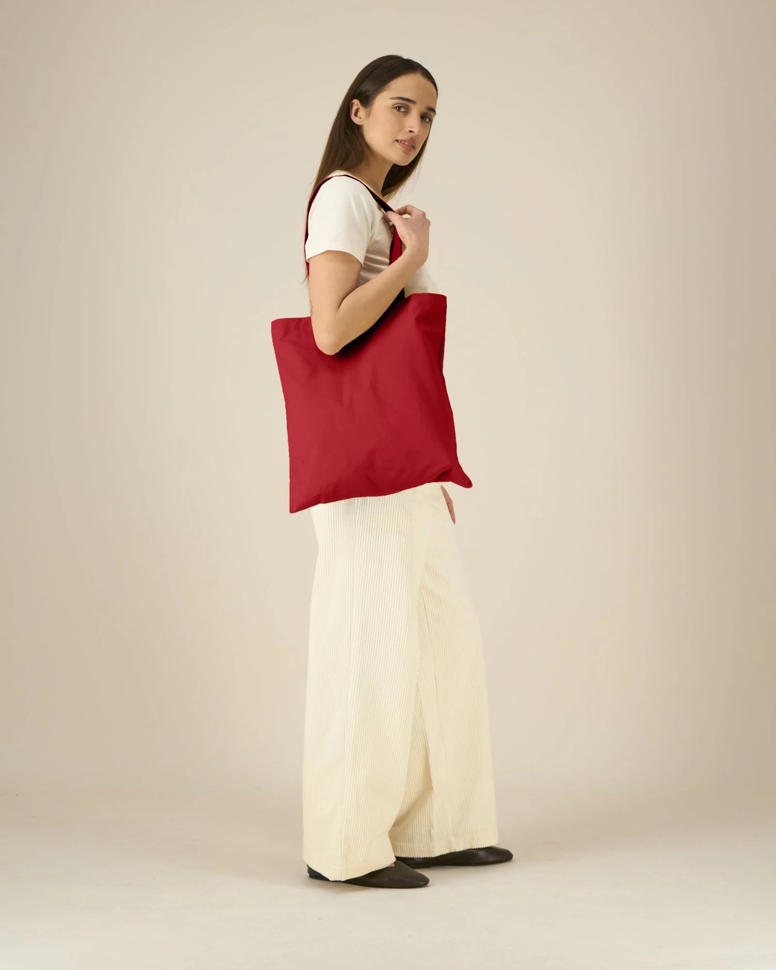 Tote bag coton bio Stanley/Stella Light à personnaliser - Red