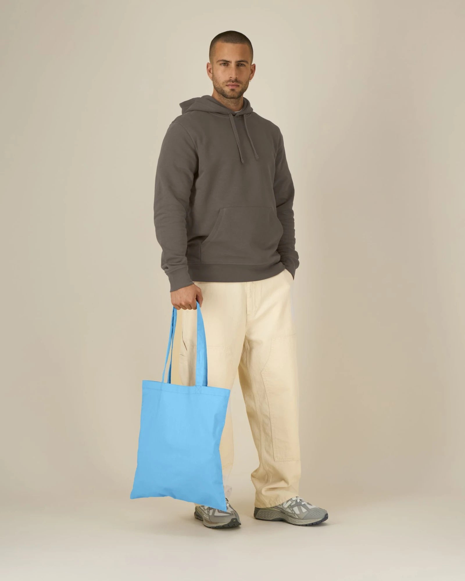 Tote bag coton bio Stanley/Stella Light à personnaliser - Aqua Blue