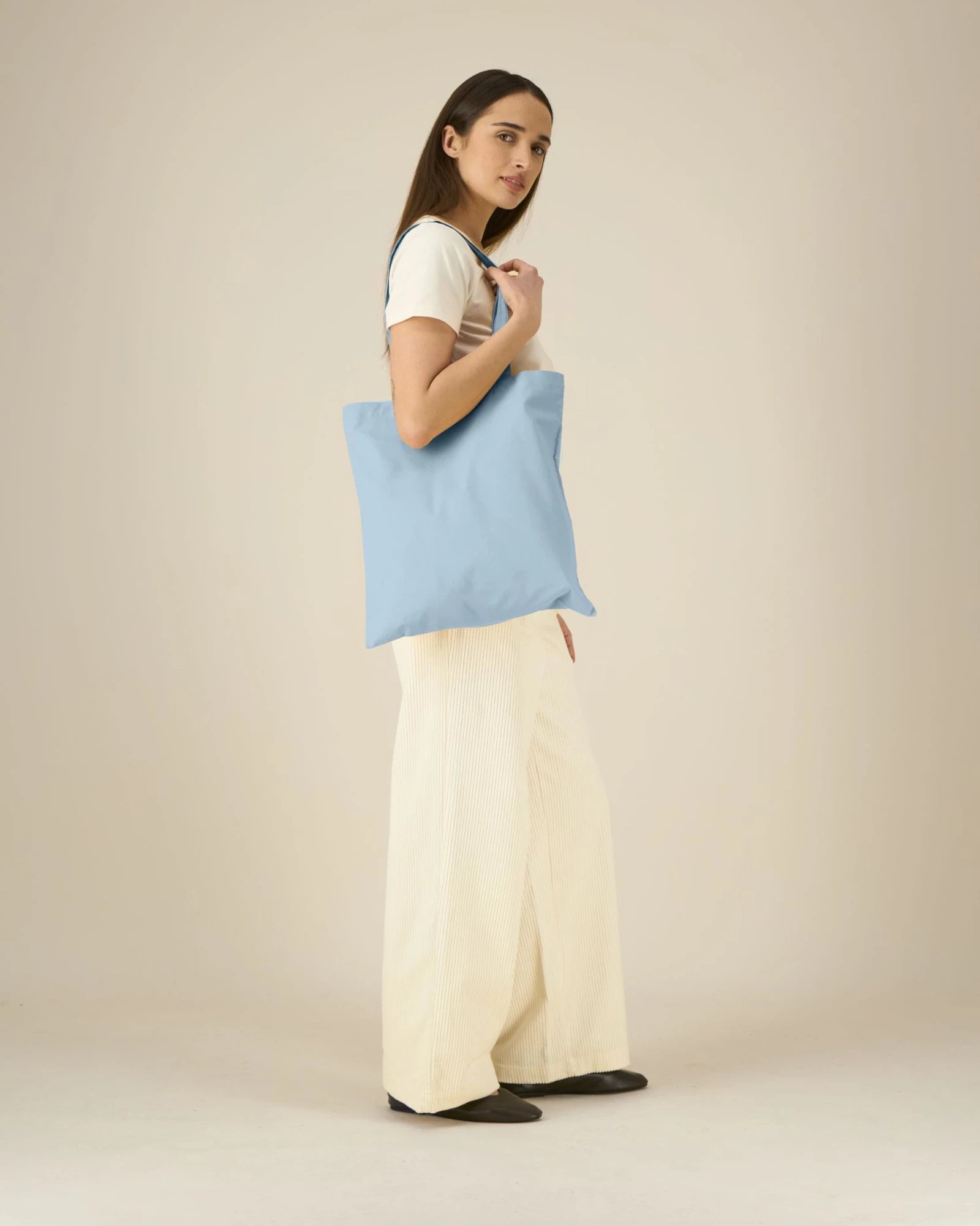 Tote bag coton bio Stanley/Stella Light à personnaliser - Sky Blue