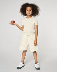 Short de jogging enfant coton bio Stanley/Stella Mini Bolter à personnaliser - Natural Raw
