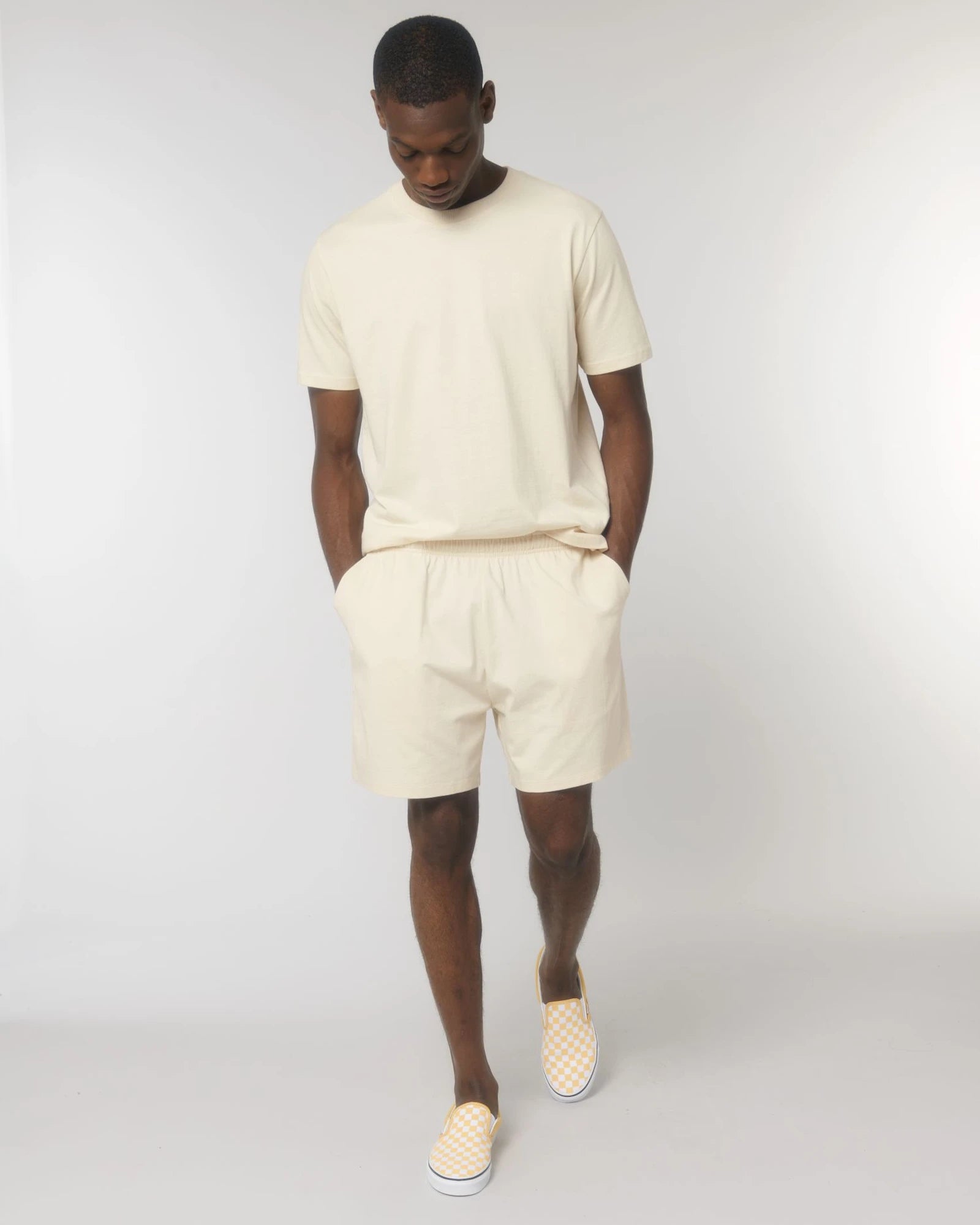 Short unisexe coton bio Stanley/Stella Waker à personnaliser - Natural Raw