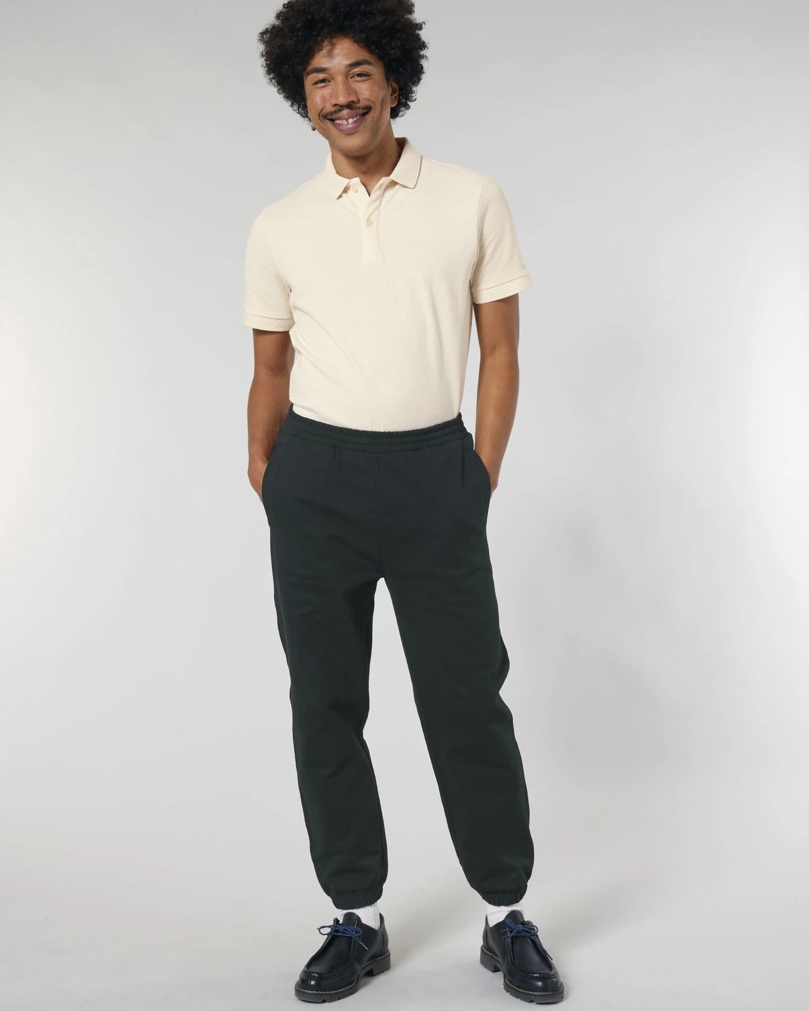 Pantalon de jogging unisexe coton bio Stanley/Stella Jammer à personnaliser - Black