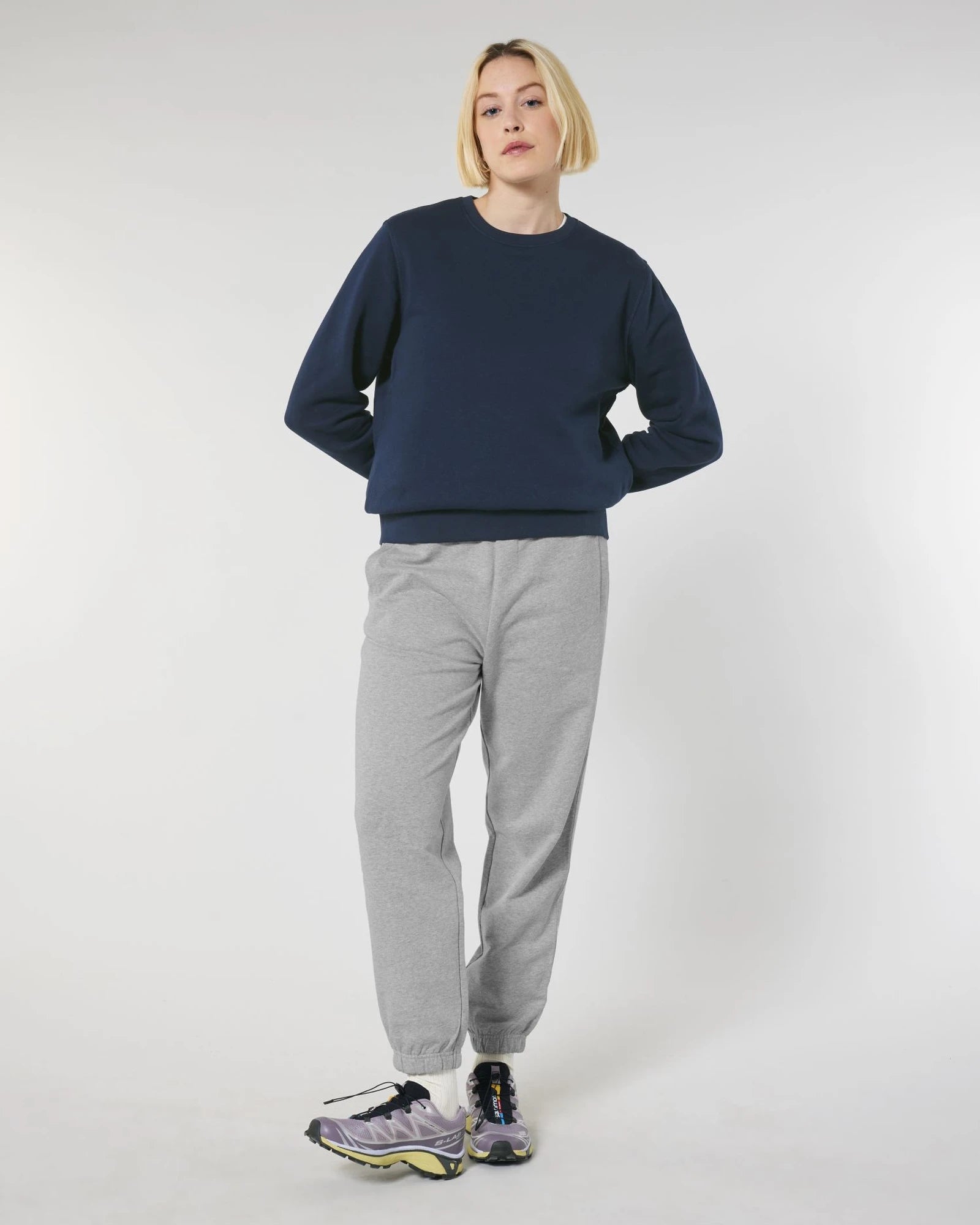 Pantalon de jogging unisexe coton bio Stanley/Stella Jammer à personnaliser - Heather Grey